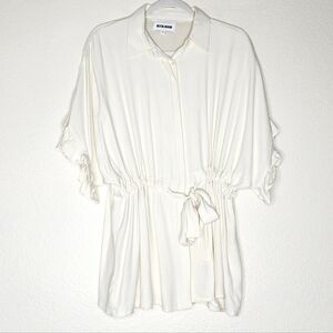 Rita Row Cream Flowing Blouse S
